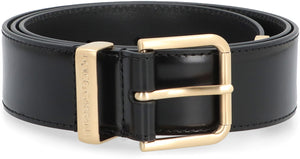 Calf leather belt with buckle-1
